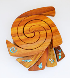 Products: 3 in 1 Tablemat - Paua Inlay