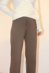 Hera Merino Slacks in - Cocoa