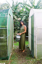 Loungewear Collection: Ophelia Merino dress - Olive