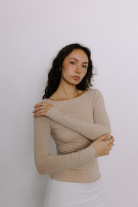 Loungewear Collection: Faro Top - Oat