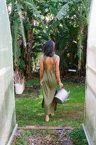 Loungewear Collection: SAMPLE Ophelia Merino dress - Olive