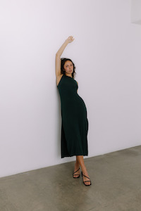 Loungewear Collection: SAMPLE Ophelia dress - Moss