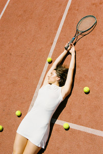 Loungewear Collection: SAMPLE Frankie Tennis Dress - Coconut