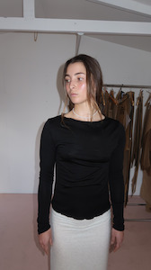 Loungewear Collection: Faro Merino Top - Black