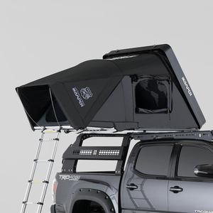 Camping: iKamper Skycamp DLX Mini Premium Hard Shell Roof Top Tent - Roof Racks NZ