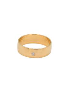 Rings 1: 22ct Gold CZ Band Ring