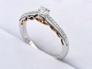 18ct White Gold 0.282ct Diamond Ring