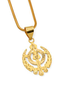 22ct Gold Khanda Pendant