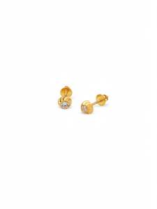 22ct Gold CZ Stud Earrings
