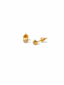 22ct Gold CZ Stud Earrings