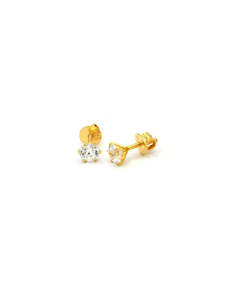 22ct Gold CZ Stud Earrings