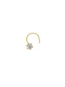 22ct Gold CZ Nose Pin