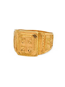Men Gold Jewellery: 22ct Gold Mens Ring