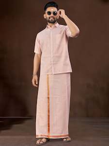Mens: Mens Silk Dhoti Set