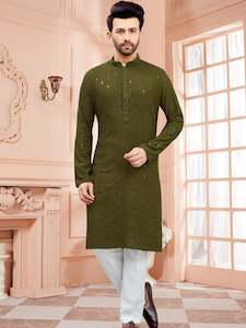Mens Resham Kurta Set