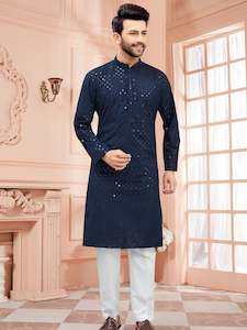 Mens Tiki Resham Kurta Set