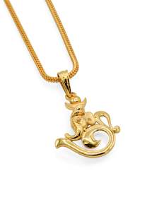 Pendants: 22ct Gold Om Ganesh Pendant