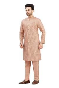 Mens Tiki Resham Embroidered Work Kurta Set