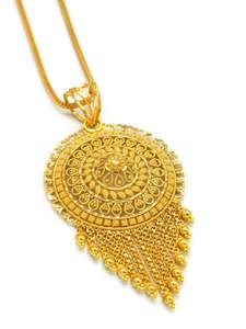 22ct Gold Round Pendant