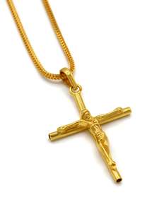 22ct Gold Crucifix Cross Pendant