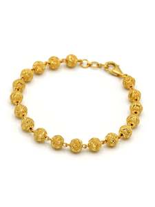 22ct Gold Ball Ladies Bracelet