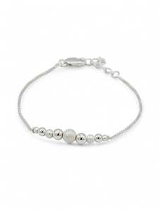 Silver Items: 925 Sterling Silver Ball Ladies Bracelet
