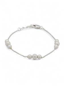 925 Sterling Silver Ball Ladies Bracelet