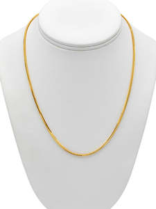 22ct Gold Fox Tail Chain - 45 cm