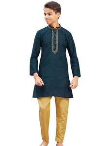 Boys Kurta Payjama: Boys Embroidered Kurta