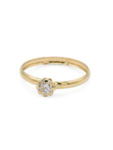 18ct Gold: 18ct Gold CZ Ladies Ring
