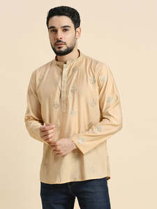Men: Mens Silk Resham Work Kurta