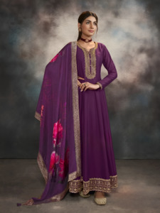 Malini Gown With Dupatta