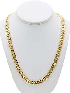 Chain: 18ct Gold Hollow Curb Chain