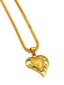 Under 500: 22ct Gold Heart Pendant