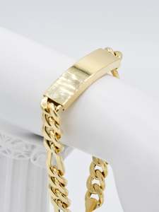 18ct Gold Bracelet Women: 18ct Gold Hollow Figaro Bracelet