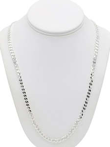 Men Silver 1: Silver Curb Chain
