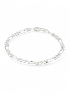 Silver Figaro Mens Bracelet