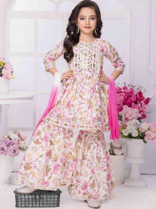 Girls Plazzo Sharara Suit: Roshni Palazzo Suit