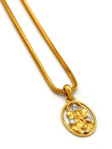 Pendants: 22ct Gold Two Tone Ganesh Pendant