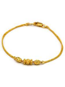 22ct Gold Ball Ladies Bracelet