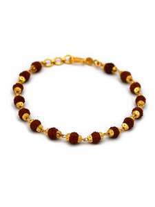 22ct Gold Rudraksh Bracelet