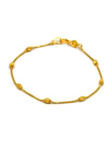 22ct Gold Ball Ladies Bracelet
