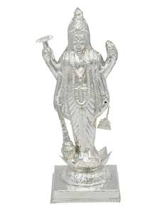 Silver Vishnu Bhagwan Murti