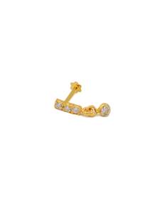 22ct Gold CZ Nose Pin