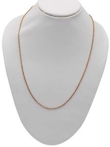 Mens Chain: 18ct Rose Gold Rope Chain