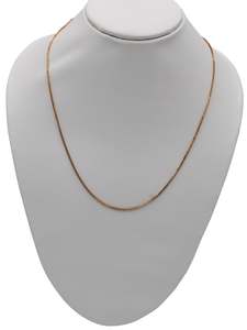 22ct Rose Gold Box Chain
