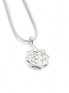 Women Silver: Sterling Silver Om Pendant