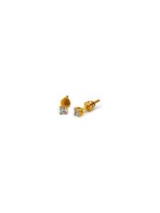 22ct Gold CZ Stud Earrings