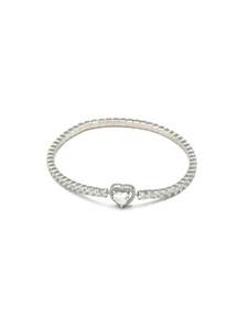 Silver Items: Sterling Silver Elastic CZ Bracelet