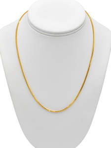 22Ct Gold Fox Tail Chain - 50 cm